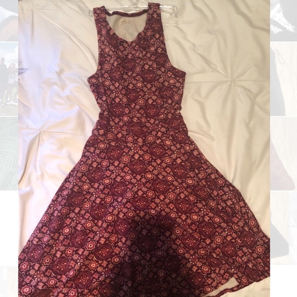 patterned skater dress